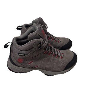 Timberland Women's Waterproof Hiking Boots Grey Red Goretex Size 7M